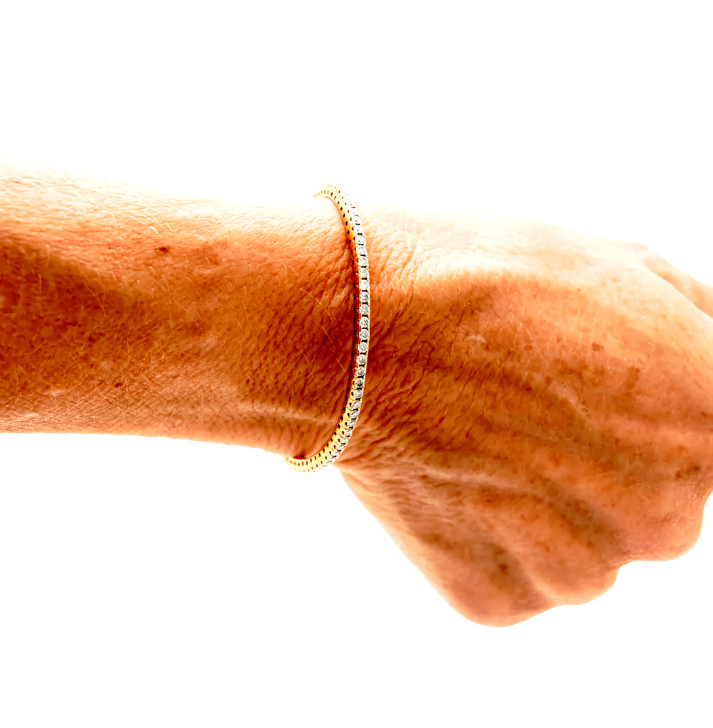 18K Rose Gold Stretch Bracelet